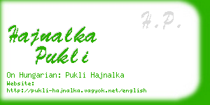 hajnalka pukli business card